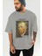 Van Gogh Self Portrait Ön Baskılı Oversize T-Shirt Erkek Kadın Bisiklet Yaka Pamuk Tişort 6
