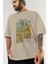Van Gogh Ön Baskılı Oversize T-Shirt Erkek Kadın Bisiklet Yaka Pamuk Tişort 3