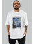 Van Gogh The Starry Night Ön Baskılı Oversize T-Shirt Erkek Kadın Bisiklet Yaka Pamuk Tişort 1