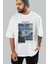 Van Gogh The Starry Night Ön Baskılı Oversize T-Shirt Erkek Kadın Bisiklet Yaka Pamuk Tişort 7