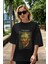 Van Gogh Self Portrait Ön Baskılı Oversize T-Shirt Erkek Kadın Bisiklet Yaka Pamuk Tişort 5