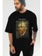 Van Gogh Self Portrait Ön Baskılı Oversize T-Shirt Erkek Kadın Bisiklet Yaka Pamuk Tişort 7