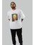 Van Gogh Self Portrait Ön Baskılı Oversize T-Shirt Erkek Kadın Bisiklet Yaka Pamuk Tişort 8