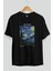 Van Gogh The Starry Night Ön Baskılı Oversize T-Shirt Erkek Kadın Bisiklet Yaka Pamuk Tişort 2