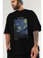 Van Gogh The Starry Night Ön Baskılı Oversize T-Shirt Erkek Kadın Bisiklet Yaka Pamuk Tişort 3