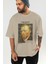 Van Gogh Self Portrait Ön Baskılı Oversize T-Shirt Erkek Kadın Bisiklet Yaka Pamuk Tişort 6