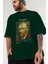 Van Gogh Self Portrait Ön Baskılı Oversize T-Shirt Erkek Kadın Bisiklet Yaka Pamuk Tişort 3