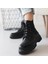 Bernishoes Daum Siyah Cilt Bağcıklı Bot 4