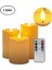 Alevsiz Titreyen LED Mum Büyük Boy 3lü Set Kumandalı 1