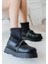 Bernishoes Dewn Siyah Cilt Topuklu Bot 2