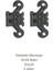 Bakır Dekoratif Kelebek Menteşe Küçük 2 Adet (4,2cm x 3,5cm) 2