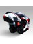 935SV Kask Çene Açılır Motosiklet Mat Siyah Beyaz Çift Vizör UV Bluetooth Yuvalı ECE 22.06 MIPS 6