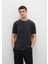 Bisiklet Yaka Siyah Basic Tişört 0612865-900 1