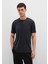 Bisiklet Yaka Siyah Basic Tişört 0612865-900 2