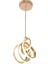 Imza Büyük Gold Kaplama Modern Sarkıt 3 Renk LED Avize Salon - Oturma Odası Ledli Avize Gold 1