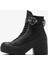 Chuck 70 De Luxe Heel Unisex Siyah Deri Platform Dark Romance Sneaker 4