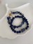 Iki Bileklik, Doğal Taş, Lacivert Lapis Lazuli, Altın Kaplama, Kadın Takısı 1