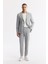 Erkek Gri Mono Yaka Viskon Karışımlı Hafif Bi-Stretch Blazer Comfort Slim Fit Ceket A51Y4001 6