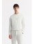 Erkek Beyaz Carrot Fit Klasik Bel Pamuklu Jersey Pantolon A51y3013 6