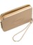 Şık ve Hafif Unisex Metalik Bej Küçük Günlük Çanta 4141386 2