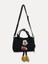 Sevimli Mickey Mouse Desenli Şık Siyah Çocuk Çantası 3