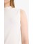 Slim Fit Dar Kesim Yarım Balıkçı Yaka Fitilli Kaşkorse Kolsuz Tunik G0050AX25HS 4