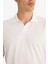 Regular Fit Polo Yaka İnce Dokulu Kısa Kollu Tişört F8477AX25AU 5