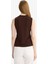 Slim Fit Dar Kesim Yarım Balıkçı Yaka Fitilli Kaşkorse Kolsuz Tunik G0050AX25HS 6