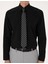 Erkek Siyah Slim Fit Uzun Kollu Basic Gömlek 50316734-VR046 7
