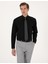 Erkek Siyah Slim Fit Uzun Kollu Basic Gömlek 50316734-VR046 1