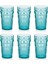 Akrilik Aquamarin 6'lı Uzun Bardak & Su Meşrubat Bardağı 750 ml ( Büyük Boy & Cam Değildir ) 1