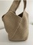El Örgülü Krem Kol Çantası 28X35 Cm, Şık ve Kullanışlı Günlük Aksesuar 5
