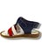 Şirinbebe 3019-20 3 Şeritli Cırt Bant Erkek Çocuk Sandalet Lacivert Kırmızı 21-25 3