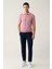 Erkek Lacivert Zeugma Slim Fit Pantolon Beli Lastikli 360 Derece Esnek Teknik Kumaş A41y3077 2