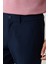 Erkek Lacivert Zeugma Slim Fit Pantolon Beli Lastikli 360 Derece Esnek Teknik Kumaş A41y3077 7