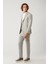 Erkek Gri Astarsız Keten Karışımlı Lightweight Comfort Slim Fit Ceket A41Y4029 7