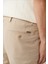 Erkek Bej Beli Lastikli Esnek Kumaşlı Armürlü Slim Fit Pantolon A41y3200 7