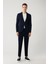 Erkek Lacivert Yırtmaçlı Astarsız Bi-Stretch Kumaş Blazer Comfort Slim Fit Ceket A41Y4032 6