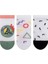 Kadın Grafik Desenli 3lü Sneaker Çorap ONL_02686 2
