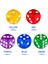 50 Paket 14 mm Yarı Saydam ve Katı 6 Taraflı Oyun Zar Masa Oyunları, Aktivite, Casino Teması, Matematik Öğretimi (Yurt Dışından) 3