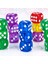 50 Paket 14 mm Yarı Saydam ve Katı 6 Taraflı Oyun Zar Masa Oyunları, Aktivite, Casino Teması, Matematik Öğretimi (Yurt Dışından) 4