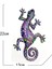Metal Gecko Duvar Sanatı Dekoru Kertenkele Sanatı Açık Bahçe Veranda Ev Patio Çim Çit Dekorasyonları Duvar Için Asılı - E (Yurt Dışından) 3