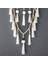 Makrome Duvara Asılı Dream Catcher Büyük Doğal Tüy Yumağı (Püsküllü Boncuklar) (Yurt Dışından) 2