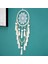 Makrome Duvara Asılı Dream Catcher Büyük Doğal Tüy Yumağı (Püsküllü Boncuklar) (Yurt Dışından) 5