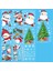 Noel Kar Tanesi Pencere Cam Için Çıkartmalar Tutar, Noel Çıkartmaları Süslemeleri Tatil Kar Tanesi Santa Ren Geyiği Çıkartmaları (Yurt Dışından) 3