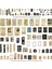 400 Adet Scrapbooking Malzemeleri Günlük Kaydı Vintage Karalama Defteri Çıkartmalar Yapışkanlı Karalama Defteri Washi Çıkartmalar Albümü Sanat Zanaat (Yurt Dışından) 2