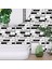 10 Adet Duvar Karosu Etiket Ev Banyo Mutfak Tuğla 3D Duvar Dekor Çıkartmaları Kiremit Sanatı Backsplash Duvar Dekorasyonu 30X30 cm (Yurt Dışından) 5