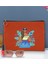 Yaz Temalı Astarlı Kiremit Portföy ve El Çantası, 30X21CM, Organizer 1