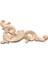 Ahşap Oyma Çıkartması Köşe Onlay Aplike Kapı Duvar Dekoru 12*6 cm Boyasız (Yurt Dışından) 1