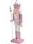 30CM Pembe Ahşap Fındıkkıran Asker Heykelciği Beyaz Saçlı Yapay Elmas Işlemeli Kukla Fındıkkıran Asker Bebek Oyuncak Süsü,1 (Yurt Dışından) 1